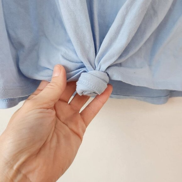 Fifth Sun NASA Tank Top Blue Tie Front T-Shirt Tee Women's XL - Picture 6 of 7